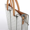 Secondhand Louis Vuitton Sac Plat Limited Edition Monogram Mirror Handbag in Silver M45884