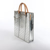Secondhand Louis Vuitton Sac Plat Limited Edition Monogram Mirror Handbag in Silver M45884