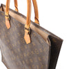 Louis Vuitton Sac Plat Monogram Canvas Handbag in Brown M51140 Secondhand