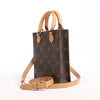 Louis Vuitton Sac Plat Petit Monogram Canvas 2Way Handbag in Brown M69442 Secondhand