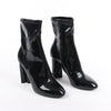 Louis Vuitton Silhouette Lines Patent Leather Ankle Boots in Black BR0137, Size 37.5 EU Secondhand