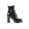 Louis Vuitton Star Trail Line 21 years Monogram Patent Leather Ankle Boots in Black MA0231, Size 38 EU Secondhand