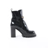 Louis Vuitton Star Trail Line 21 years Monogram Patent Leather Ankle Boots in Black MA0231, Size 38 EU Secondhand
