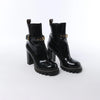 Louis Vuitton Star Trail Line 21 years Monogram Patent Leather Ankle Boots in Black MA0231, Size 38 EU Secondhand