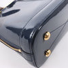 Louis Vuitton Alma BB Monogram Canvas and Vernis Leather Handbag in Navy M54705 Secondhand