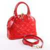 Louis Vuitton Monogram Vernis Alma BB Handbag in Red M90174 Secondhand