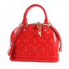 Louis Vuitton Monogram Vernis Alma BB Handbag in Red M90174 Secondhand