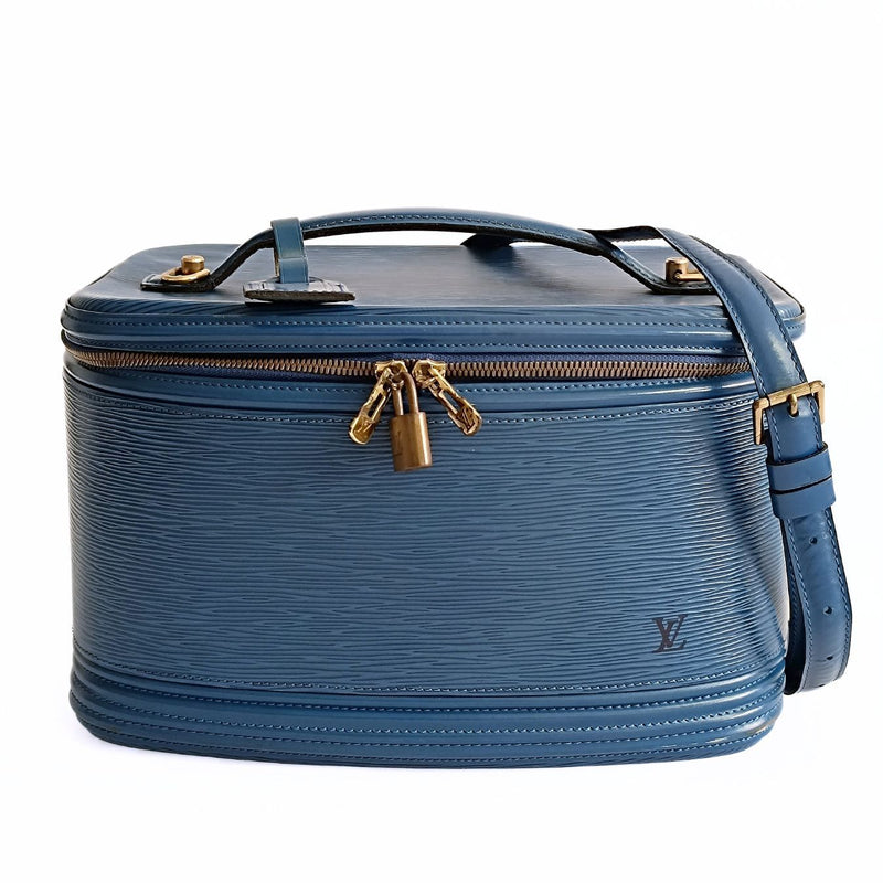 Louis Vuitton vintage Vanity Case Epi shoulder bag light blue