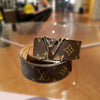 Louis Vuitton LV monogram and gold belt