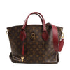 Louis Vuitton Flower MM Monogram Shoulder Bag in Brown x Burgundy M44348 Secondhand