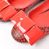 Louis Vuitton x Yayoi Kusama Bow 12 years Leather Polka Dot Ballet Flats in Red x Black, Size 38.5 EU Secondhand