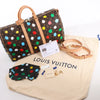 Louis Vuitton x Yayoi Kusama Monogram Keepall Bandouliere 45 Travel Bag M46377 Secondhand