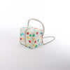 Louis Vuitton x Yayoi Kusama Square Bag Leather Handbag in White Secondhand