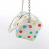 Louis Vuitton x Yayoi Kusama Square Bag Leather Handbag in White Secondhand