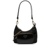 Prada Re Nylon Brushed Leather Front Pocket Hobo Secondhand