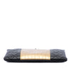 Chanel Quilted Lambskin and Crocodile Embossed Metallic Calfskin Reissue 2.55 Clutch Secondhand