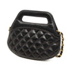 Chanel CC Quilted Lambskin Top Handle Round Frame Bag Secondhand