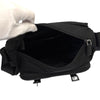 Prada Saffiano Trimmed Tessuto Zip Double Buckle Messenger Bag Secondhand