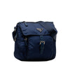 Prada Tessuto Zip Buckle Messenger Bag Secondhand