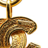 Chanel Gold Plated CC Quilted Pendant Necklace Secondhand