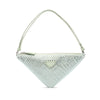 Prada Satin Crystal Embellished Triangle Pouch Secondhand