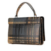 Prada Saffiano Tartan Print Top Handle Bag Secondhand