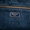 Prada Large Denim Canapa Logo Tote Secondhand