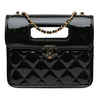 Chanel Mini Quilted Patent Graphic Catch Flap Secondhand