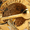 Secondhand Chanel Gold Plated CC Round Clip on Earrings