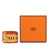 Hermès Epsom and Gold Plated Collier de Chien Bracelet Secondhand
