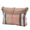 Burberry Small House Check Canvas and Leather Horseshoe Milton Crossbody Secondhand