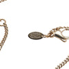 Chanel Gold Plated CC Rhinestone Pendant Necklace Secondhand