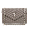 Saint Laurent Grain De Poudre Matelasse Chevron Classic Cassandre Chain Wallet Secondhand
