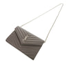 Saint Laurent Grain De Poudre Matelasse Chevron Classic Cassandre Chain Wallet Secondhand