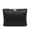 Chanel Medium Quilted Caviar Boy O Case Clutch Secondhand
