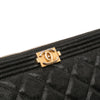 Chanel Medium Quilted Caviar Boy O Case Clutch Secondhand