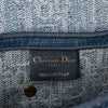 Dior Oblique Embroidered Denim Saddle Bag Secondhand