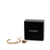Chanel Gold Plated CC Rhinestone and Logo Cuff Bracelet and Ring Set Secondhand