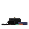Secondhand Bottega Veneta Satin Intrecciato Tassel Knot Clutch