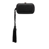 Secondhand Bottega Veneta Satin Intrecciato Tassel Knot Clutch