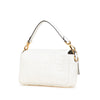 Fendi Zucca Embossed Leather Baguette Satchel Secondhand