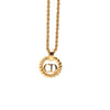 Dior Gold Plated CD Logo Pendant Necklace Secondhand