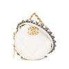 Secondhand Chanel Lambskin 19 Round Clutch with Chain