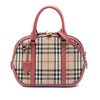 Burberry Small Haymarket Check Nylon Orchard Bowling Bag Secondhand