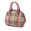Burberry Small Haymarket Check Nylon Orchard Bowling Bag Secondhand