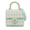 Chanel Quilted Tweed Crush Top Handle Bag Secondhand