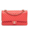 Chanel Medium Classic Chevron Lambskin Double Flap Secondhand