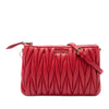 Miu Miu Matelasse Nappa Double Zip Crossbody Secondhand