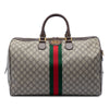 Gucci Medium GG Supreme Web Ophidia Carry On Duffle Bag Secondhand
