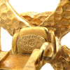 Chanel CC Gold Plated Teardrop Clip On Earrings Secondhand